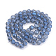 Chapelets de perles en verre électroplaqué EGLA-T003-10mm-F02-2