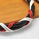 Leather Cord Bracelets BJEW-A064-A02-2