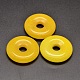 Dyed Natural Malaysia Jade Donut/Pi Disc Pendants G-L407-01-34mm-1