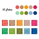 8000 pièces 10 couleurs perles de bugle en verre de couleur fluorescente SEED-YW0001-32-3