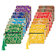 Hobbiesay 16 stücke 8 farben chinesische brokat quaste reißverschluss schmuckbeutel geschenkbeutel ABAG-HY0001-02-1