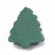 樹脂カボション  クリスマスツリー  濃い緑  24x19x7mm CRES-N016-19-2