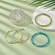 Bracelets en perles d'oeil de chat en verre BJEW-JB09368-5