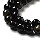 Natural Golden Sheen Obsidian Beads Strands G-P476-01C-04-4