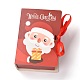 クリスマス折りたたみギフトボックス  リボン付きの本の形  ギフトラッピングバッグ  プレゼント用キャンディークッキー  サンタクロース  13x9x4.5cm CON-M007-03C-1