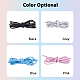 Superfindings 4 paires de lacets de sport en polyester 4 couleurs DIY-FH0005-44-3