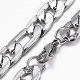 Модные мужские ожерелья-цепочки Фигаро NJEW-L450-06E-1