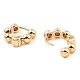 Orecchini a cerchio con perline in ottone&nbsp;EJEW-I289-06A-KCG-2