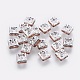 Brass Rhinestone Spacer Beads RB-A013-6x6-25S-NF-1