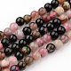 Turmalina naturales hebras de perlas redondo G-F269-05-8mm-5