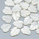 Natürliche weiße Muschel Perlmutt Muschel Cabochons SSHEL-S260-103D-1