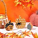 Olycraft 12pcs 3 style halloween thème fournitures décoratives en bois inachevé DIY-OC0004-14-5