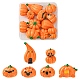 12Pcs 6 Styles Autumn Opaque Resin Pumpkin Cabochons RESI-YW0001-36-1