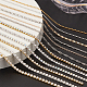 Nbeads 2 ensembles 2 chaînes en alliage de strass et de perles d'imitation en plastique DIY-NB0009-01-4