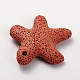 Synthetic Lava Rock Big Starfish/Sea Stars Pendants G-O025-05D-2