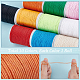 10 Rolls 10 Colors Waxed Cotton Cords YC-WH0012-01-4