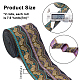 AHANDMAKER 2Rolls 2 Colors Ethnic Style Embroidery Polyester Ribbons OCOR-GA0001-12-2