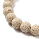 Brins de perles de pierre de lave naturelle G-L435-03-8mm-17-3
