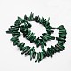 Chips Natural Malachite Beads Strands G-N0164-02-3