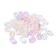 Anillos de unión de acrílico transparente con revestimiento iridiscente y arcoíris luminoso OACR-Z013-07-2