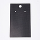 ディスプレイアクセサリー台紙  ネックレスに使用  イヤリング  ブレスレットやペンダント  長方形  ブラック  9x5x0.03cm  穴：0.65のCM CDIS-S025-23-2