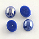 Pearlized Plated Opaque Glass Cabochons PORC-S804-4x6-21-1