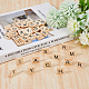 DICOSMETIC 300Pcs Letter Tiles Scrabble Letters 18X19mm Wooden Spelling Letter A-Z Letters Tile Scrabble Crossword Game Alphabet Learning Tools for Crafts WOOD-WH0125-04-6