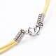 Waxed Polyester Cord Tiered Necklaces NJEW-JN01980-4