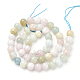 Chapelets de perles en morganite naturelle G-S279-07-6mm-2