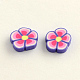 Handmade Polymer Clay Cabochons for Ear Studs Making CLAY-R057-13-2