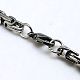 Men's Boys Byzantine Chain Necklaces Fashionable 201 Stainless Steel Necklaces NJEW-I008-28B-3