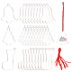 Wadorn 3 set 3 kit per la creazione di decorazioni pendenti in acrilico trasparente fai da te in stile DIY-WR0003-41-1