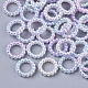 ABS Plastic Imitation Pearl Linking Rings OACR-N005-6mm-14-1