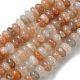 Natural Multi-Moonstone Beads Strands G-A092-F03-01-1
