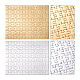 4 ensembles 2 couleurs papier presse à chaud puzzle d'artisanat de transfert thermique DIY-TA0003-56-1