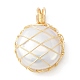 Ciondoli di perle keshi con perle barocche naturali PALLOY-JF02136-2
