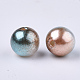 Perles en plastique imitation perles arc-en-abs OACR-Q174-3mm-09-2
