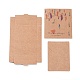 Картонные коробки из крафт-бумаги и ювелирные изделия с ожерельем CON-L016-B01-1