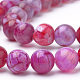 Dyed Natural Agate Beads Strands G-Q462-129A-6mm-3