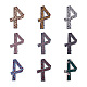 Giveny-eu 9pcs9色のシルクスカーフが飾る  スカーフネックレス  ヒョウプリント模様  ミックスカラー  45.28インチ（115cm）  7x0.05cm  1pc /カラー  9色  9個/袋 AJEW-GN0001-03-2