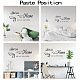SUPERDANT 1 Sheet Bless This Home Quotes Wall Stickers Vinyl Wall Decor Stickers DIY Saying Wall Art Decal Sticker Home Decoration for Living Room DIY-WH0200-003-3