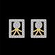 Bling Bling Zinc Alloy Rhinestone Stud Earrings EJEW-BB24199-7
