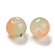 Perle di vetro con verniciatura a spruzzo bicolore GLAA-L046-03B-2