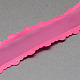 ポリエステルレースオーガンジーリボン  濃いピンク  1インチ（25mm）  約20ヤード/ロール（18.288メートル/ロール） ORIB-S032-08-2