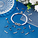 Unicraftale 50 pz chiusure ripiegabili 11.5mm lunghi fermagli per gioielli in acciaio inossidabile estensore per gioielli in metallo micro chiusure ripiegabili braccialetto fermagli per il braccialetto collana creazione di gioielli STAS-UN0041-57-5