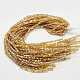 Electroplate Glass Beads Strands EGLA-D018-8x8mm-77-2