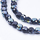 Chapelets de perles en verre électroplaqué EGLA-J032-4mm-M-2