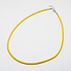 Silk Cord Necklaces Making NFS005-05-1