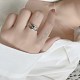 925 кольцо на палец из стерлингового серебра из Таиланда RJEW-BB58353-2