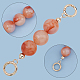 Chaînes d'extension de sac de perles de nacre abs chgcraft AJEW-CA0001-19-5